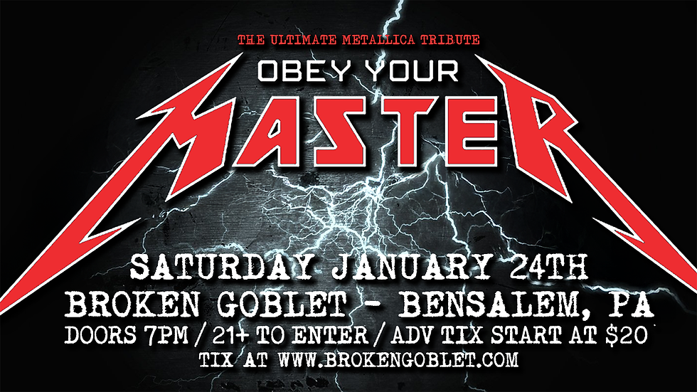 OBEY YOUR MASTER - The Ultimate Metallica Tribute