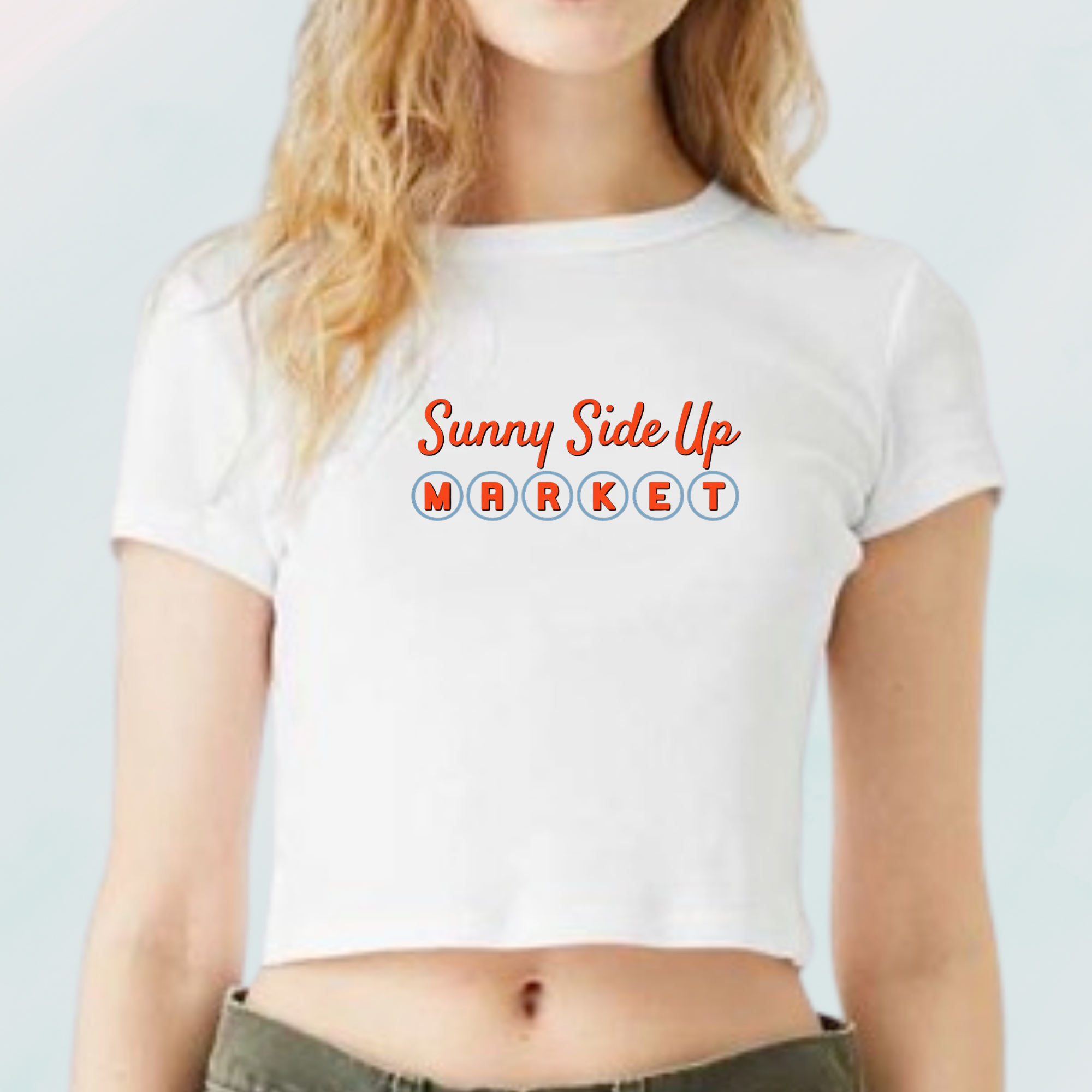Sunny Side Up Crop Tee