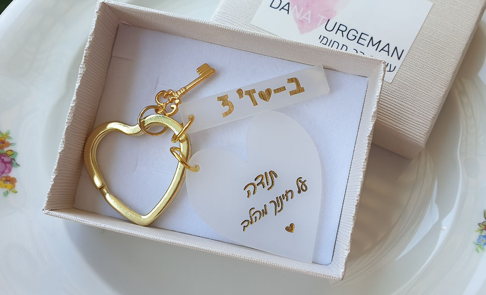Thumbnail: Milk heart holder, key model with name bar