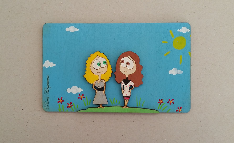 Thumbnail: Door sign with two women