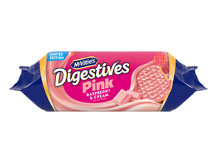 McVitie’s launches limited-edition Raspberry & Cream Pink Digestives