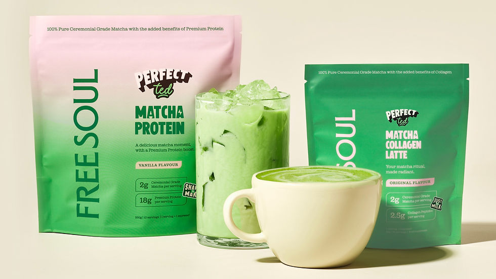 Free Soul and PerfectTed launch matcha protein and collagen latte range