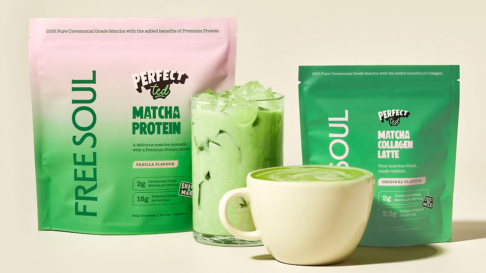 Free Soul and PerfectTed launch matcha protein and collagen latte range