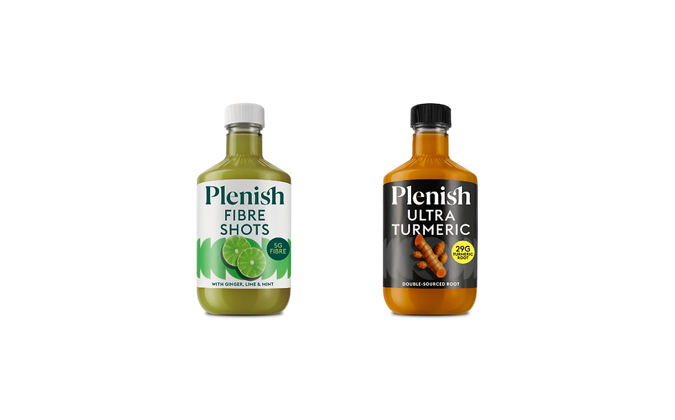 Plenish expands shots range with fibre and turmeric variants