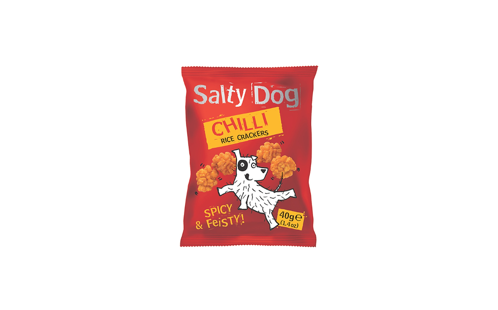 Salty Dog launches chilli rice crackers snack range