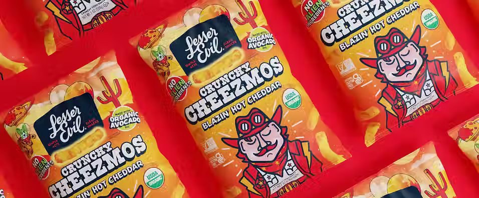 LesserEvil introduces Cheezmos as a new player in the healthy snack market