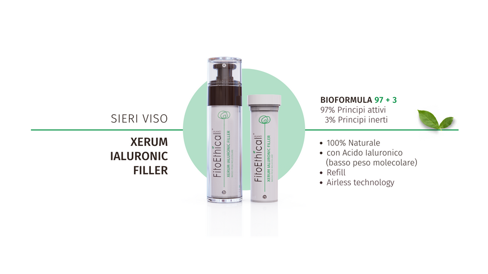Siero viso, Xerum Ialuronic Filler,  Bio, ecosostenibile