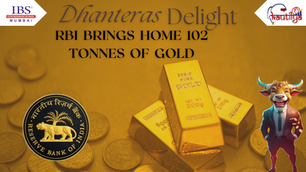 Dhanteras Delight: RBI Brings Home 102 Tonnes of Gold
