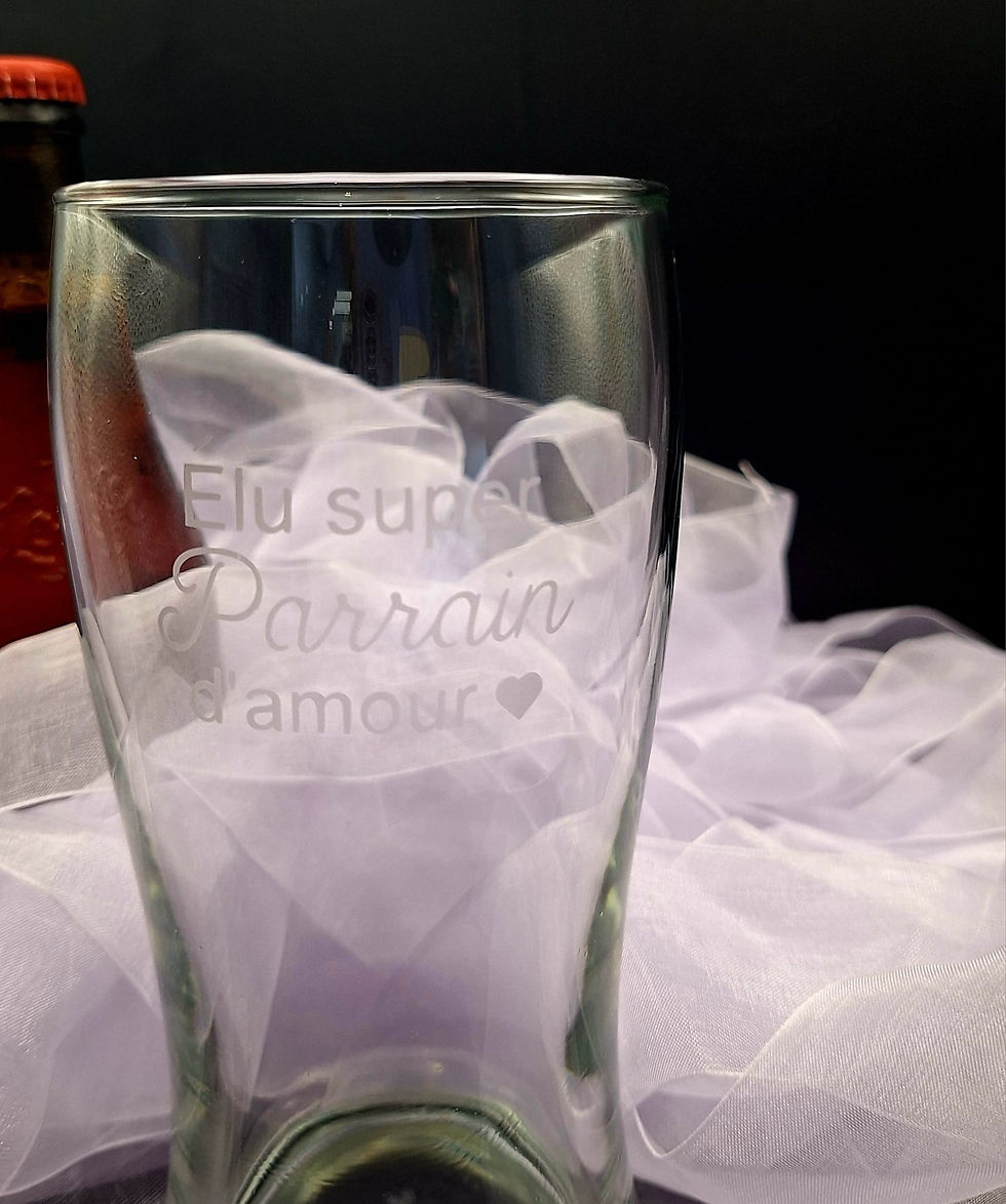 Miniature : verre a bière personnalisé