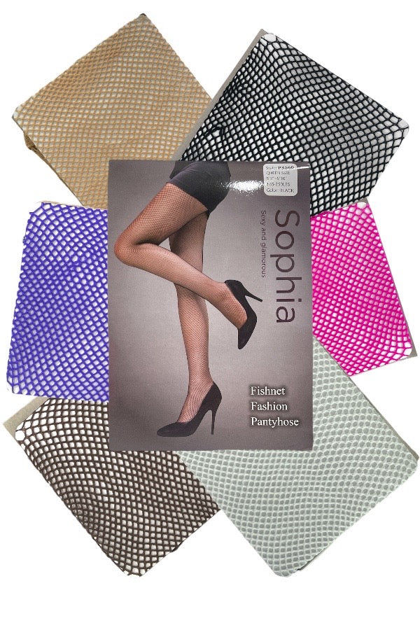 Sophia Fishnet Hot Pink Queen Size