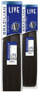 Sensationnel LIVE 100% Human Hair Keratin Remi Brazilian Yaki