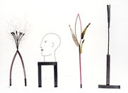 Punk Head Corn Pepper, ink and watercolor on paper, 22.5 x 30 in, 57 x 76 cm, 1998