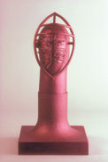 Fortress, dye on cast aluminum, 26.25 x 13 x 13 in, 67 x 33 x 33 cm, 1994.jpg