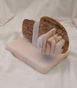 Untitled, 1997, marble, 6.5 x 9.5 x 6 in.  WEB