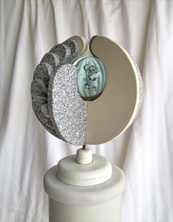 Introverted, 2002, resin-blown glass, 8.5 x 9 x 34.5 in.  WEB