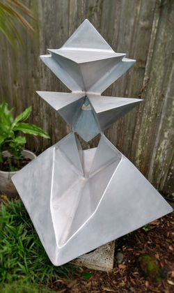 Landing, 2005, 54 x 40 x 40 in.   WEB