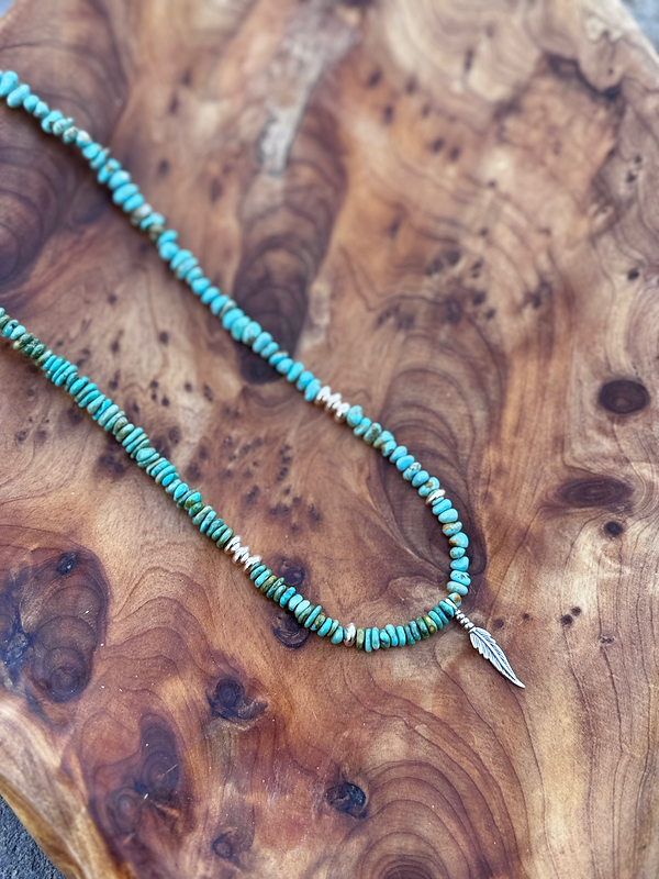 Beaded Feather Necklace | Stoned and Adored