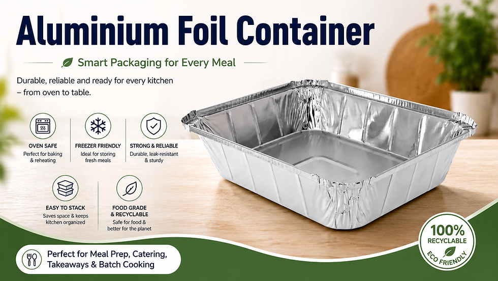 How an Aluminium Foil Container Simplifies Meal Prep and Batch Cooking