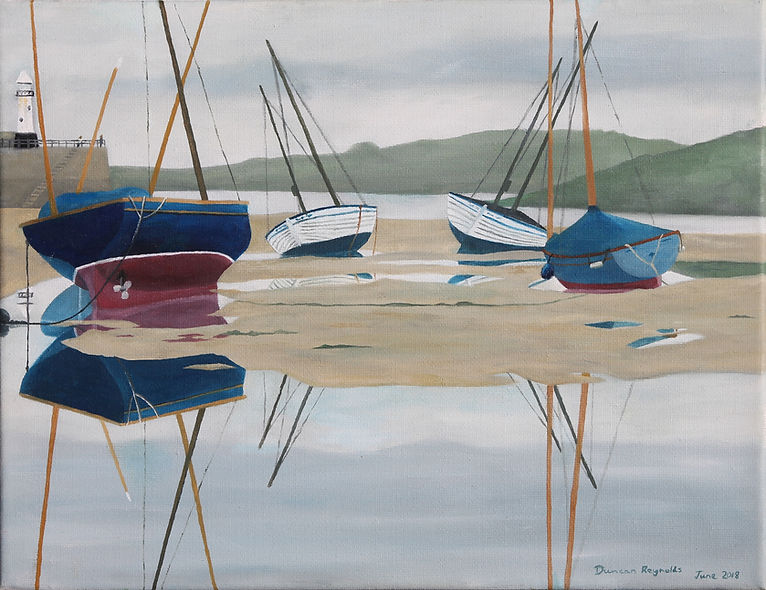 Low Tide, St.Ives in the gallery of paintings by artist duncan reynolds image