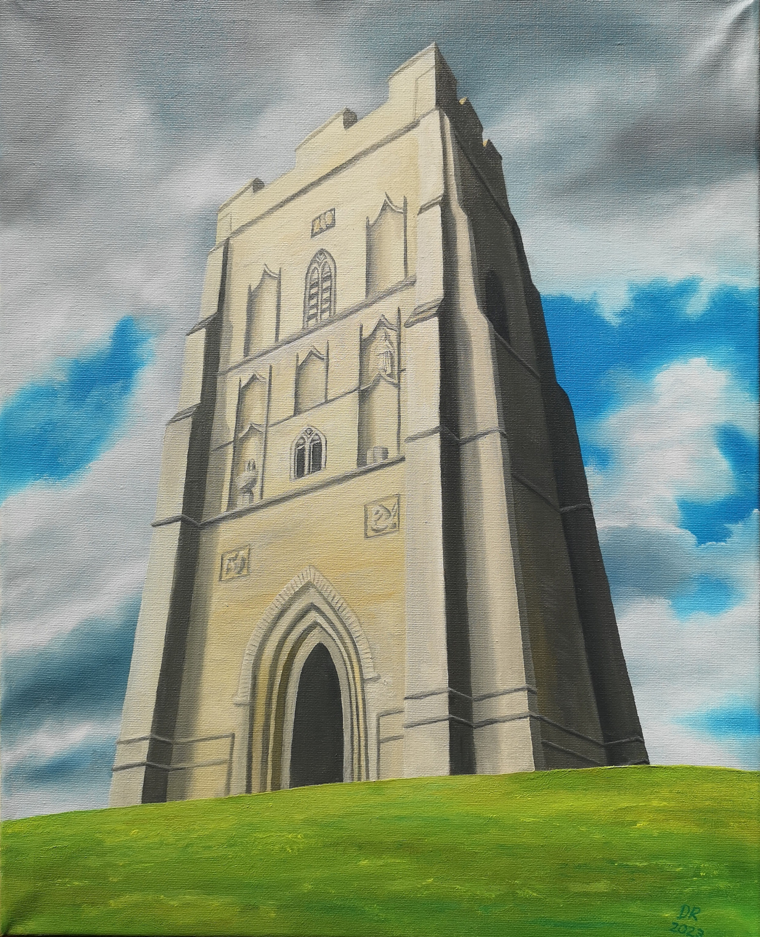 ST MICHAEL'S TOWER ORIGINAL PAINTING