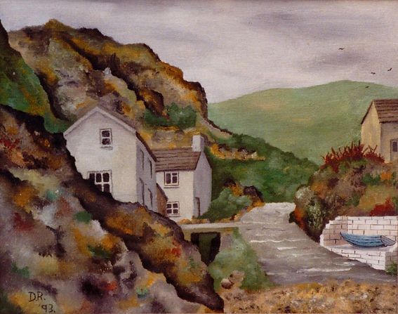 Kynance Cove Cornwall painting image in the gallery of paintings by artist duncan reynolds