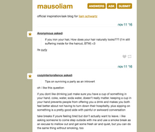 Tripping Over You - Character based Tumblr pages