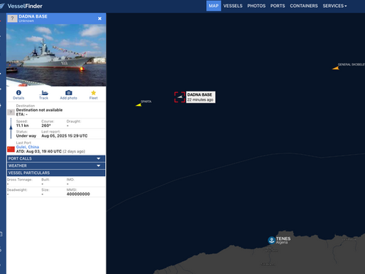 Russian Naval Escort Operation – August 5, 2025