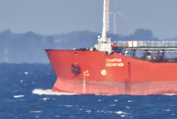 Tanker Skobelev - August 12, passage inbound the Baltic