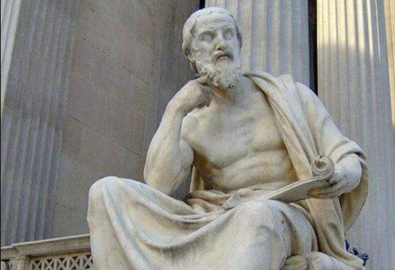 Herodoto reconhecido pai da história, historiador e geógrafo grego Heródoto em 450 a.c.