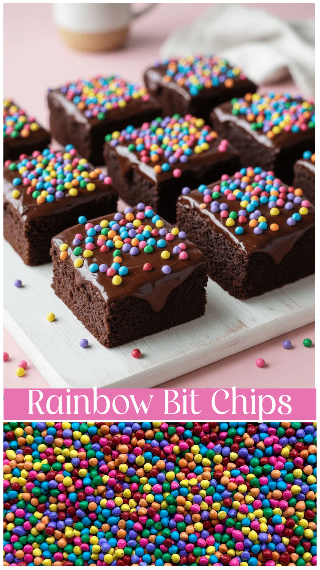 Sweetapolita Rainbow Bit Chips, 4oz.