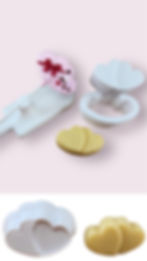 Double Heart Cakepop Plunger Mold, heart cakepop mold, heart cakepop plunger, valentines day cakepop molds cakepop heart mold