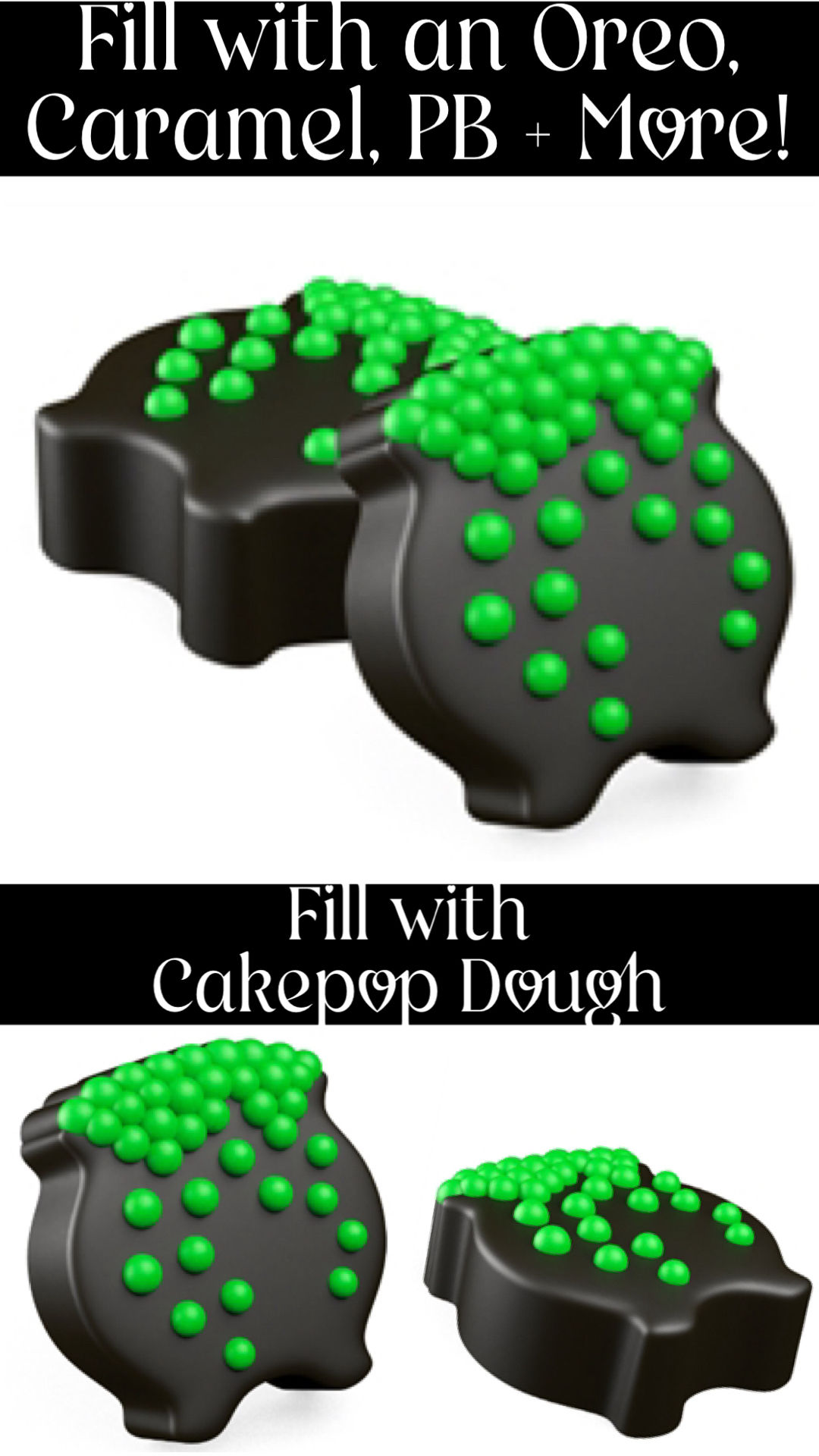 Witches Cauldron Bubbly Brew Cookie and Cakepuck Mold
