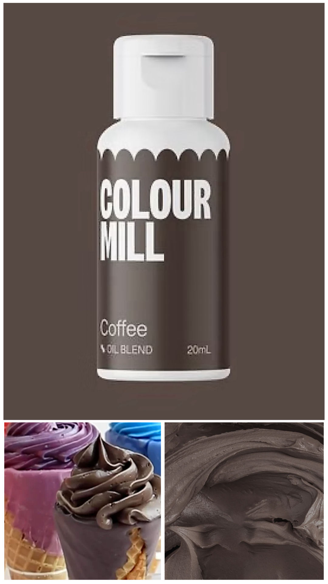 Coffee Brown Colour Mill, colour mill, brown colour mill, colour mill for chocolate, brown food dye, chocolate dye