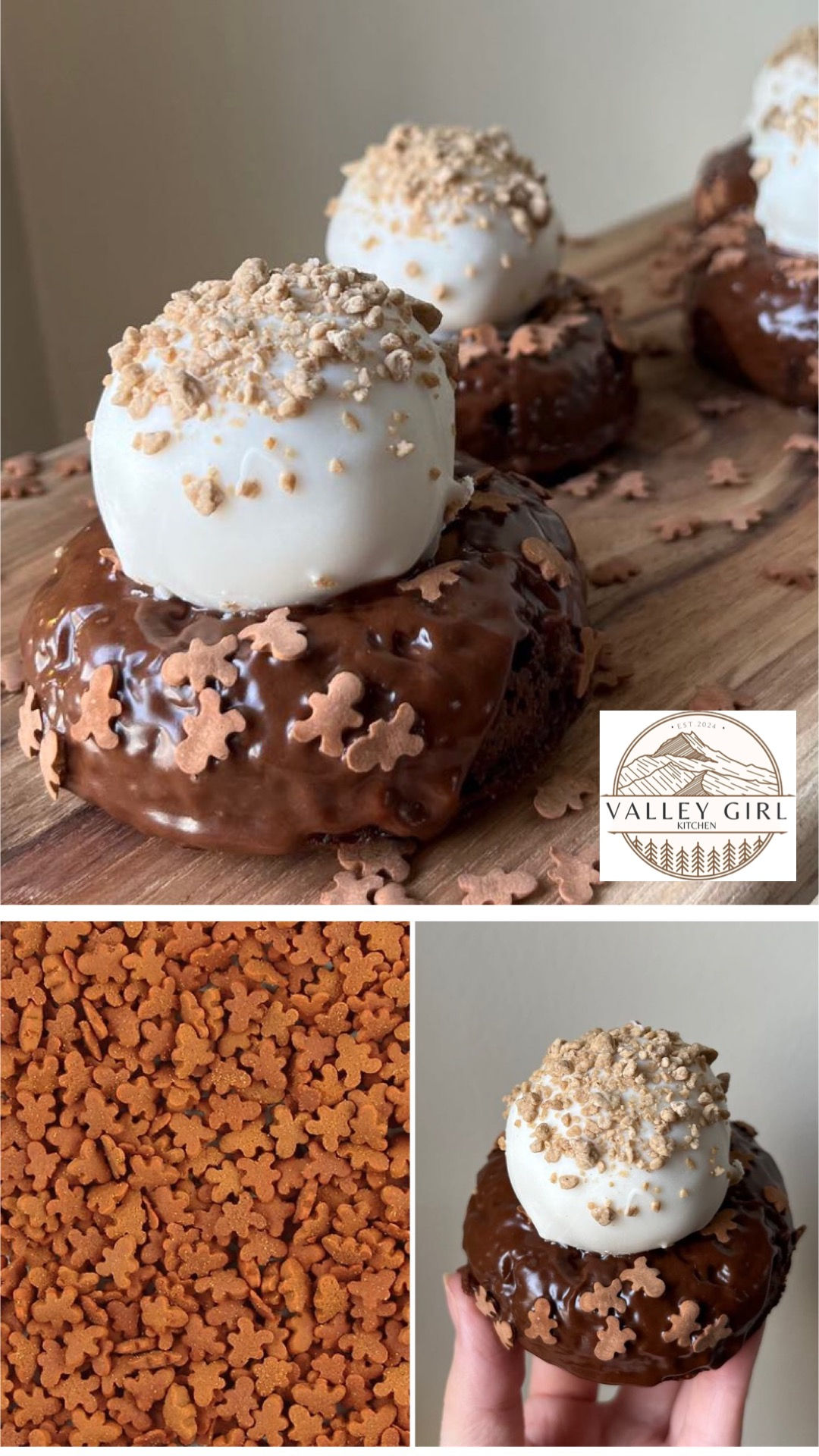 Mini Edible Gingerbread Men Sprinkles (unflavored), 4oz.