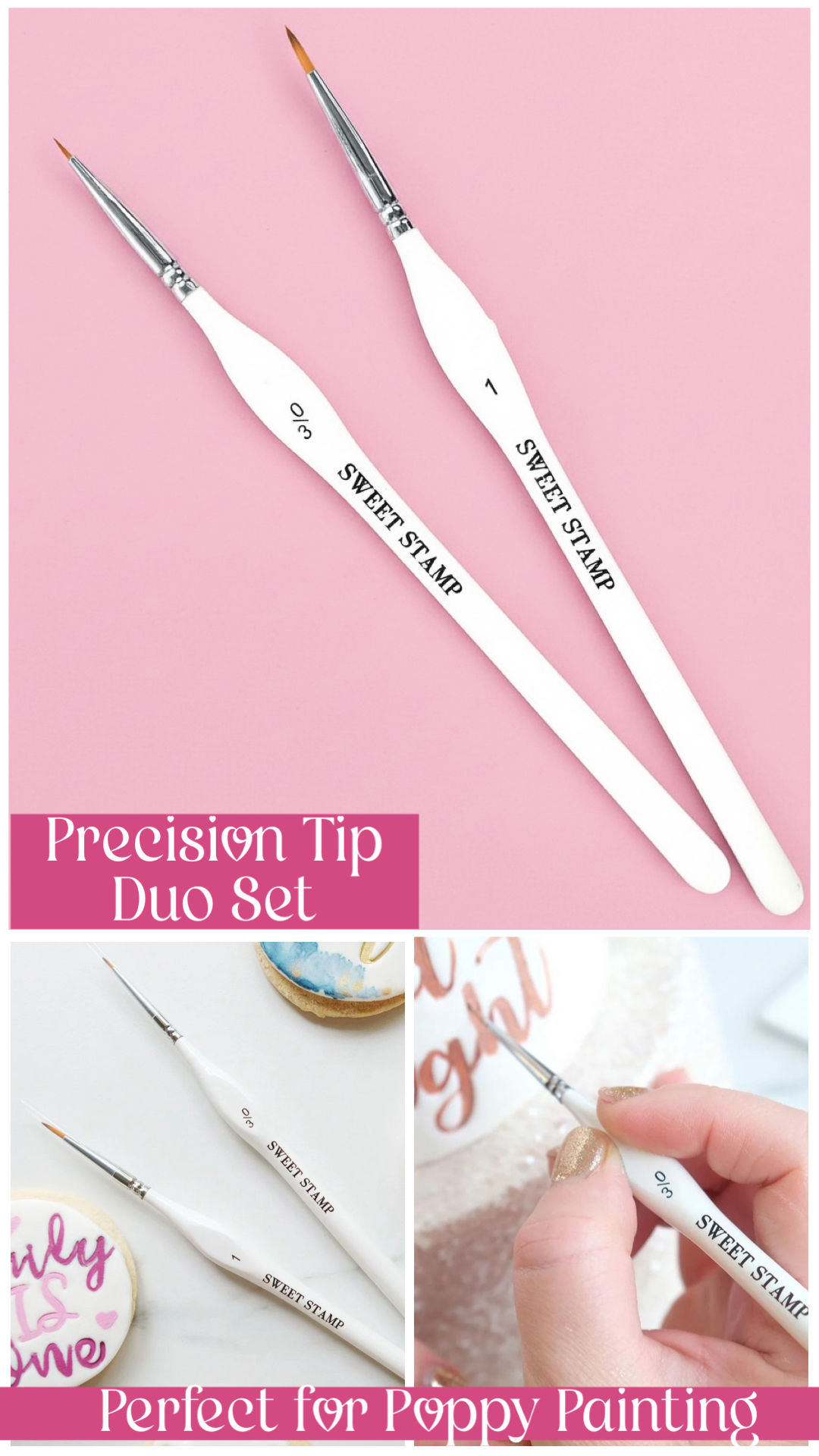 Sweet Stamp PRECISION DUO SET, 2 Brushes