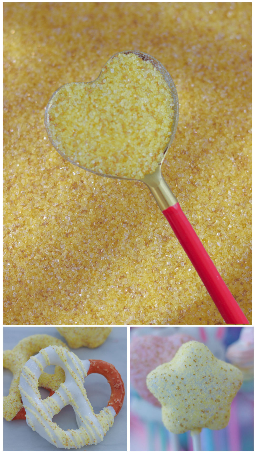 Sparkling Sanding Sugar- Sunshine by Sprinkles & Sparkles, 5.1 oz.