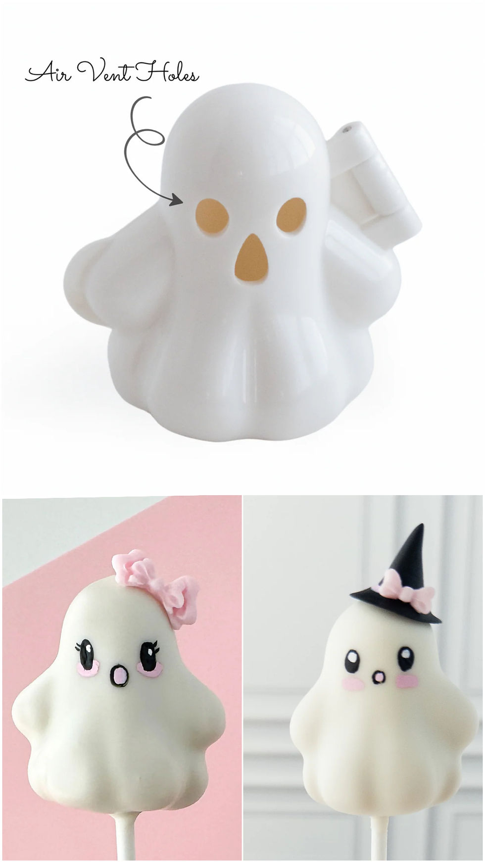 My Little Cakepop Ghost Shaped Cakepop Mold, my little cakepop, ghost shaped cakepop mold, my little cakepop ghost mold, mlc