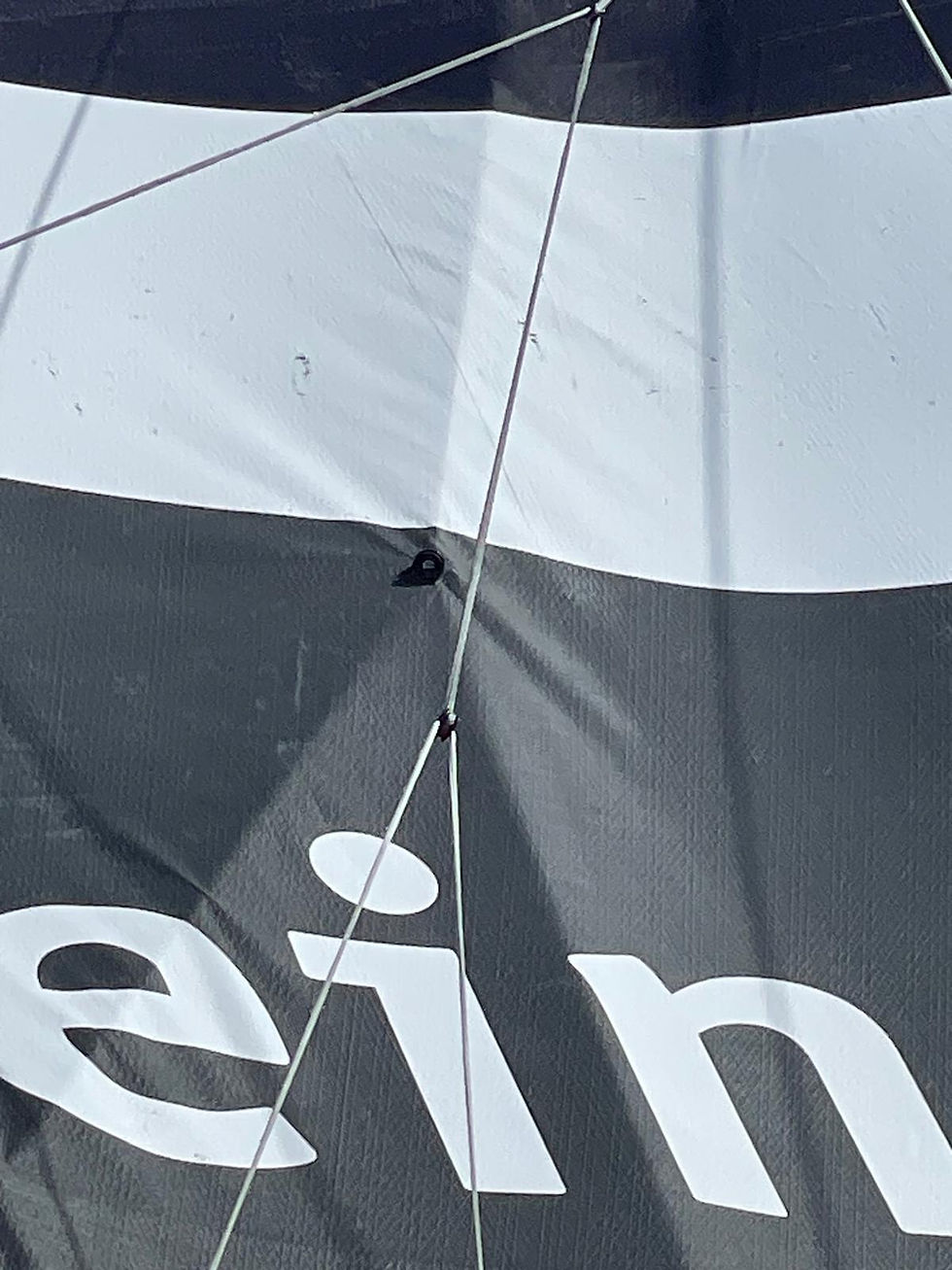 small hole in the mainsail