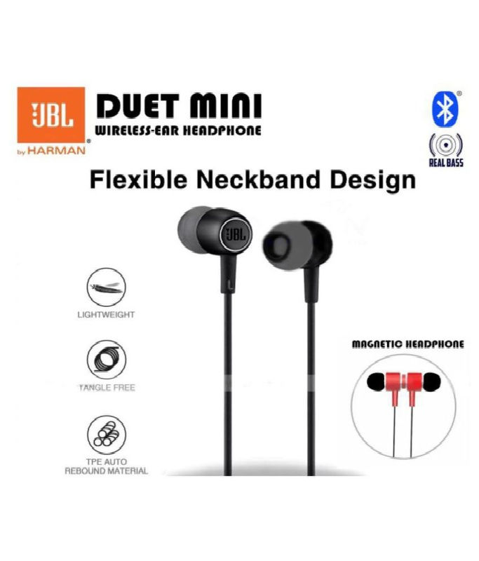 Thumbnail: JBL Duet Mini Magnetic Neckband Bluetooth Headset with Mic, Copy
