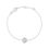 Thumbnail: Links of London Diamond Essentials Sterling Silver & Pave Round Bracelet