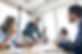 Male mature caucasian ceo businessman leader with diverse coworkers team, executive manage