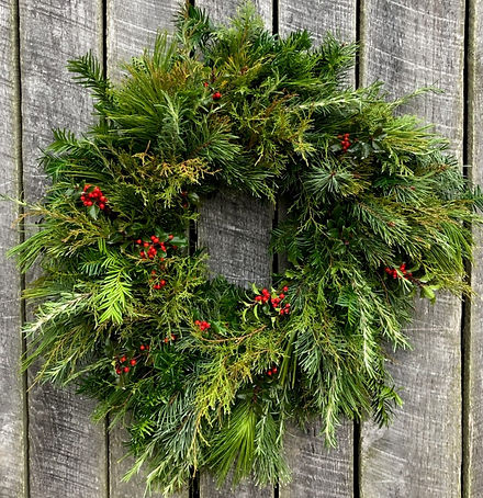 A Touch of Red Large Christmas Wreath | agape