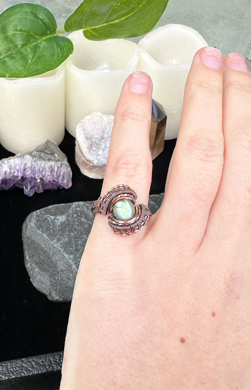 Thumbnail: Labradorite Ring - Size 4.5