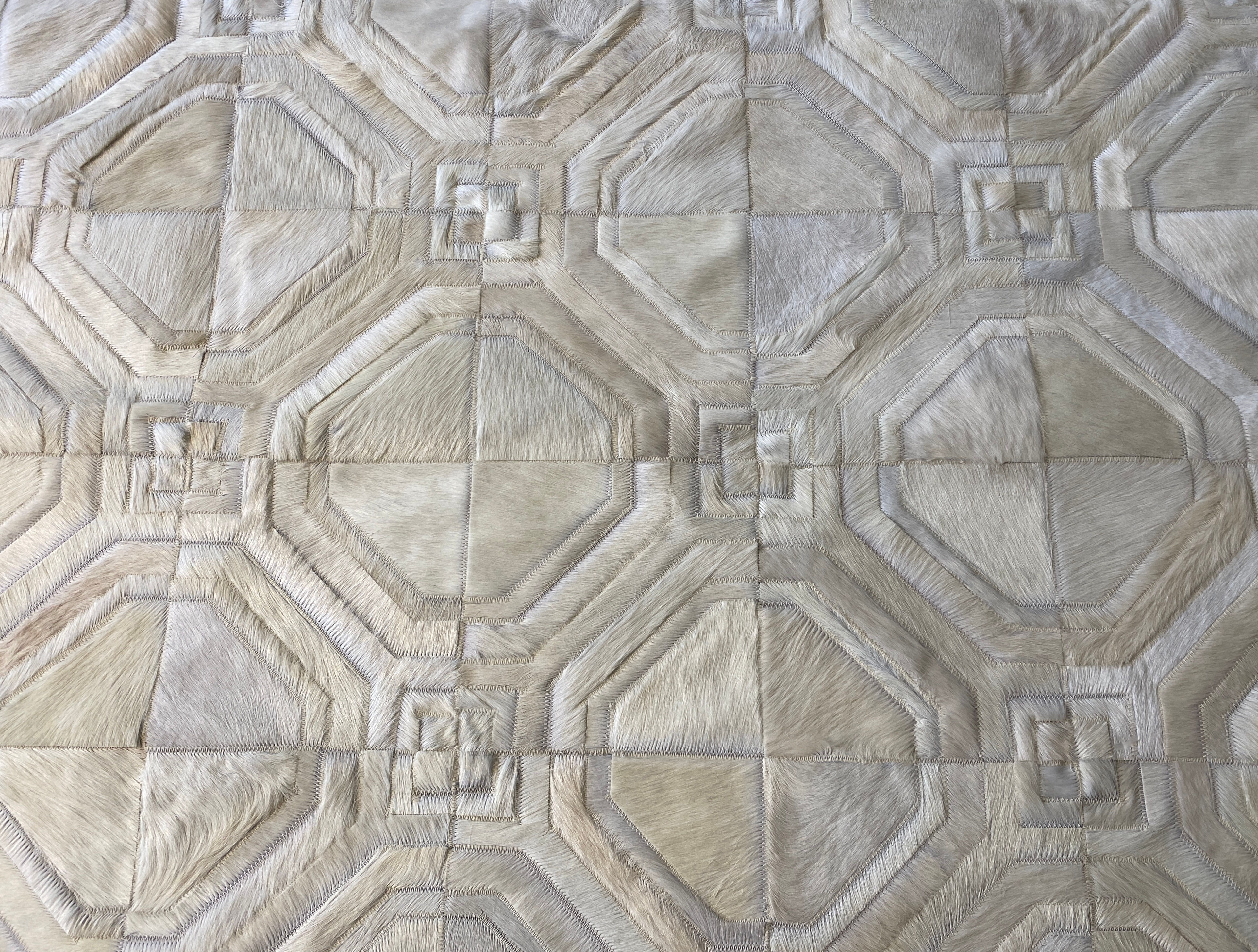 white custom cowhide rugs