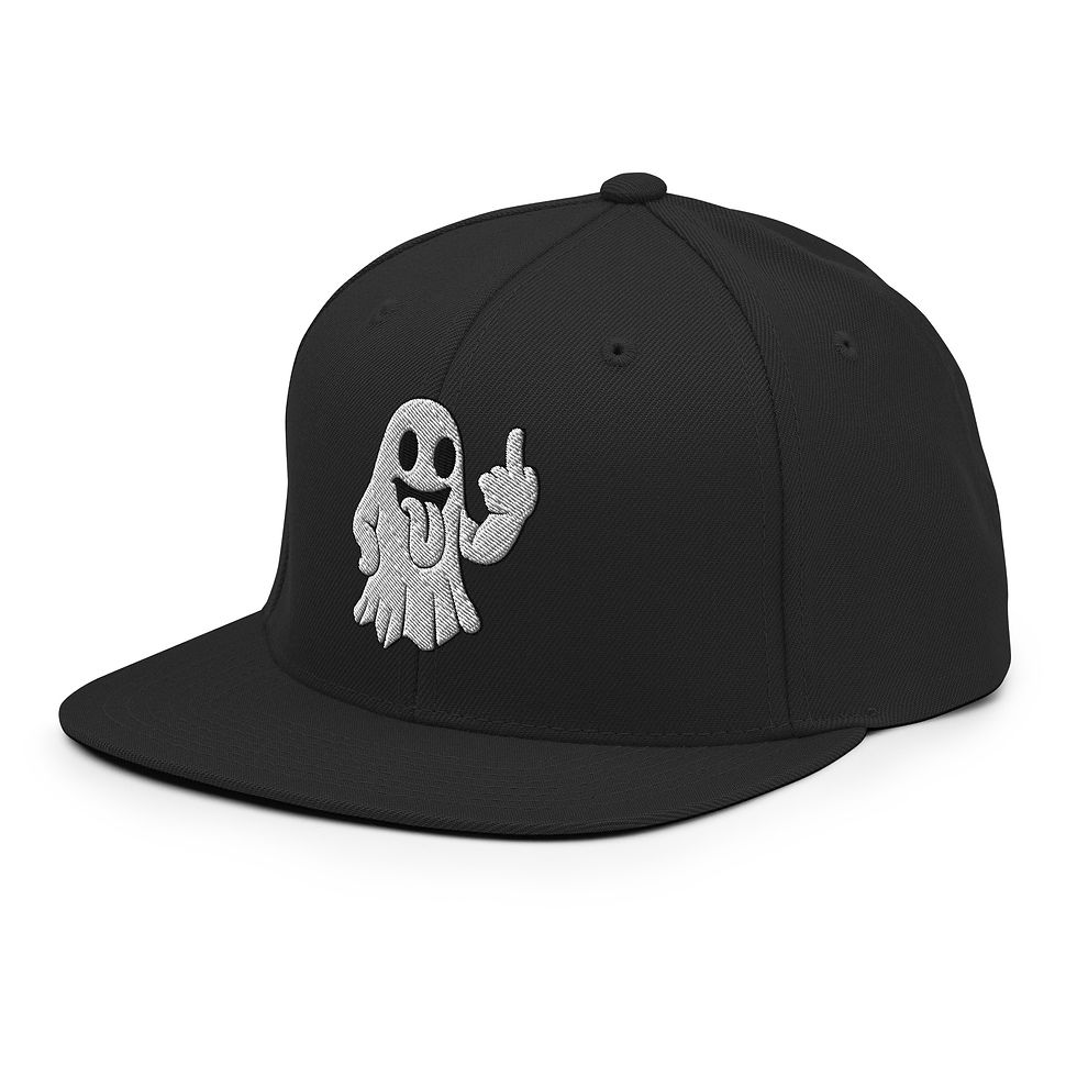 Thumbnail: FU Sassy Ghost Snapback Hat
