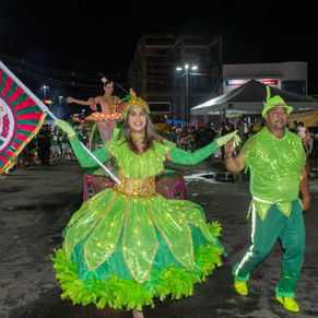 Terceira noite de Carnaval em Cruzeiro do Sul teve desfile da Escola de Samba Verde Rosa