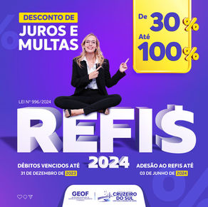 Prefeitura de Cruzeiro do Sul abriu novo  REFIS