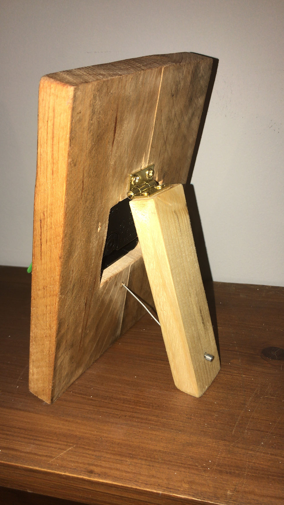 Thumbnail: Custom made bike cog desk clock with square wood stand