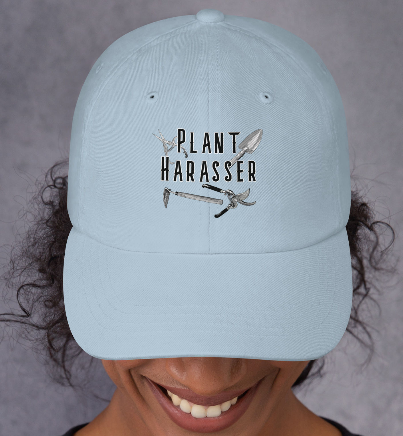 plant harasser gardening hat