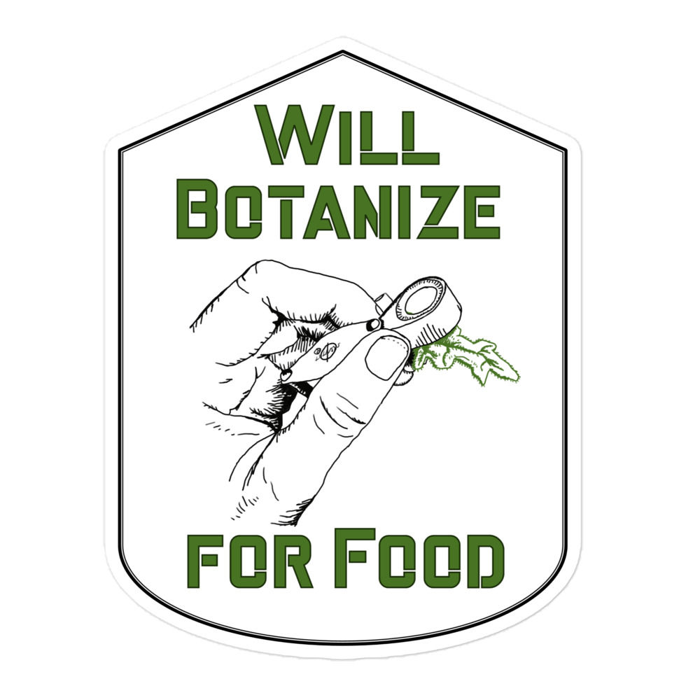 botanize for food sticker botanist plant nerd